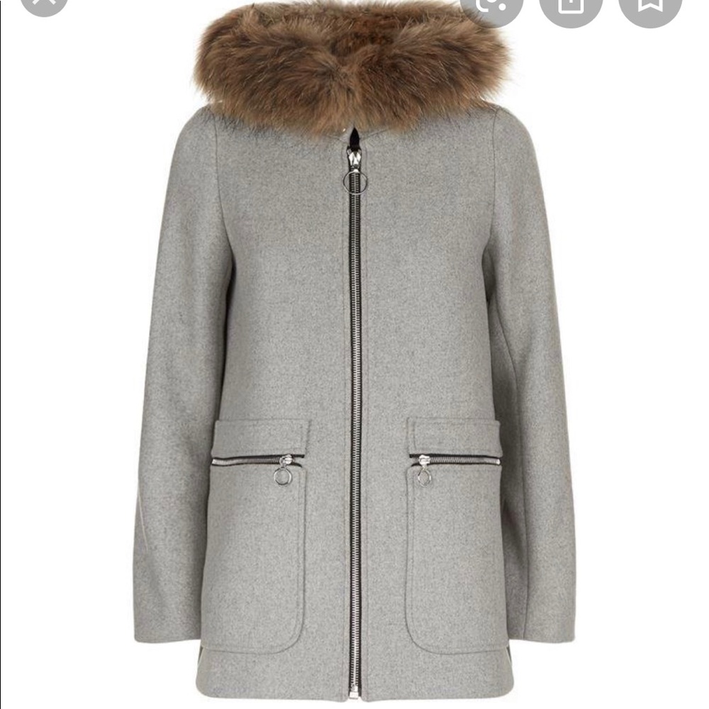 Maje Hooded Coat - BRAND NEW - Picture 4 of 4